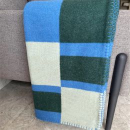 Designer Soft Letter Print Wool Blanket Winter Thick Warm Nap Sleep Shawls Office Car Sofa Blankets Portable Shawl Wholesale