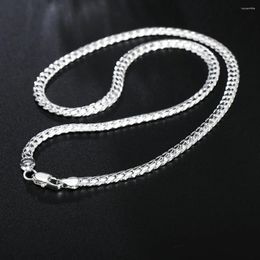 Chains 20-60cm 925 Sterling Silver Design 6mm Fine Necklace Chain For Woman Men Fashion Wedding Engagement Jewellery