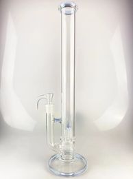 Smoking pipe glass bong 18 inches 18 mm joint accents colored with purple cfl 2 inline beautifully designed welcome to order