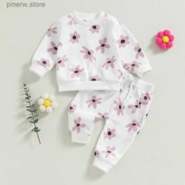 Clothing Sets Lioraitiin 0-24M Baby Girl 2Pcs Fall Outfits Long Sleeve Floral Print Sweatshirt Camouflage Pants Set