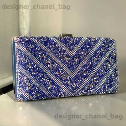 Totes Bling Handbag Bag Purse Clutch Luxury Pearl Bag Ladies Purses Wallet Women Ladies Evening Crystal Sequins And Wallet 2023 T240125
