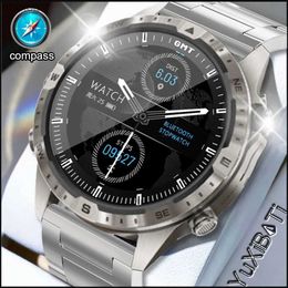 Smart Watches Titanium alloy Business Sports Smart Watch Compass 1.6Inch HD Men NFC Smartwatch BT Call 100+Sport Modes Rugged Watch 2023 New YQ240125