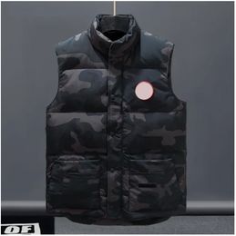 Mens puffer vest gilet mensdesigner vest weste waistcoat feather material loose coat graphite gray black and white blue fashion trend couple coat gilet size s to xxl