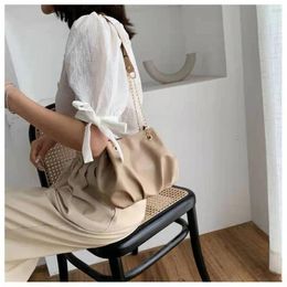Evening Bags Bucket Ruched Shoulder For Women Bolsa Feminina Solid Colour 2024 Designer All-Match Cross-Body Messenger Handbags