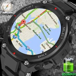 Smart Watches New Outdoor Men Sports Smartwatch GPS Tracking Compass Heart Rate Monitoring IP67 Waterproof Smartwatch For Android YQ240125