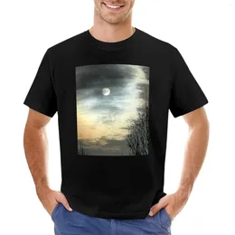 Men's Polos Worm Moon 5 T-Shirt Korean Fashion Mens Graphic T-shirts Funny