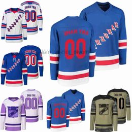 Custom Hockey Jerseys New York''rangers''mens 79 K'andre Miller 14 Tyler Motte 4 Braden Schneider 91 Vladimir Tarasenko 16 Vincent Trocheck 34