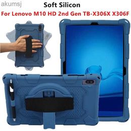 Tablet PC Stands Silicon Case for Lenovo Tab M10 Plus FHD TB-X606F Tablet Stand Cover for Lenovo M10 HD 2nd Gen TB-X306X Tablet Soft Cover YQ240125