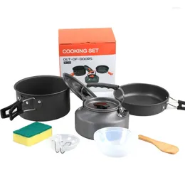 Cookware Sets Utensils For Kitchen Set Camping Tools And Equipment Camp Supplies Travel Gadgets Outdoor Survival Cooking Pots