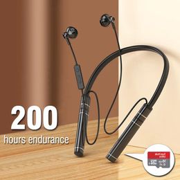 Headphones Wireless Headphones Neckband Bluetooth Earphone 200 Hours Long Battery With Microphon Auriculares Sport Headset For TF Card