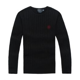 2024 Designer high quality mile wile polo brand men's twist sweater knit cotton sweater jumper pullover sweater Small horse game