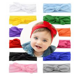 Baby Girls Rabbit Ear Headbands Bows Elastic Bowknot Headband Children Hair Accessories Hairband Kids Turban Knot Bunny Headwear K8148594