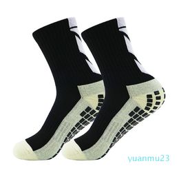 New non slip football socks breathable men039s outdoor basketball running cotton rubber high quality Cycling Socks3747462