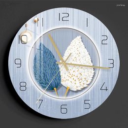 Wall Clocks Luxury Silent Creative Minimalist Restaurant Fashion Watch Art Mural Living Room Reloj De Pared Home Decoration