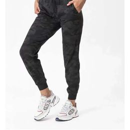 Lu 081 Fly Joggers High Waist Yoga Outfits Tight Fitness Pants Elastic Energy Wear Workout Leggings Sports 72