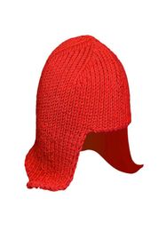 Beanies Yayoi Kusama Wig Creative Women039s Balaclava Woollen Knitting Art Funny Spring And Summer Hat Headgear Gift Sleeve Cap7242274