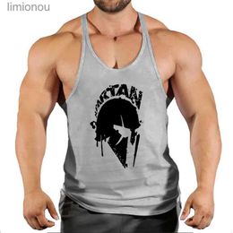 Men's Tank Tops Summer Y Back Gym Stringer Tank Top Men Cotton Clothing Bodybuilding Sleeveless Shirt Running Vest Muscle Singlets Workout TankL240124