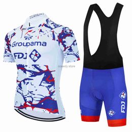 Men's Tracksuits Cycling Clothing Mens Sets Summer 2023 Men Mtb Cartoon Men's Jacket Man Seve Jersey Shorts Bib Bike Sports ClothesH24125