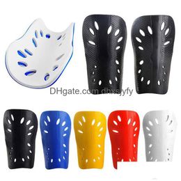 Elbow Knee Pads 2Pcs Soccer Shin Cuish Plate Soft Football Guard Leg Protector For Men Breathable Shinguard 16.3X11Cm Drop Deliver Dh4Bw