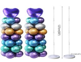 Party Decoration MEIDDING Supplies Balloon Column Plastic Arch Stand With Base And Pole For Birthday Decor Ballons Holder2695873