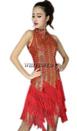 Whitewed Sequin Fringe Great Gatsby Flapper Dresses Halloween in the 1920039s High Neck Vintage Bling Flapper Dresses Costumes 2305846