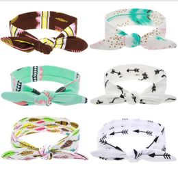 whole baby headbands soft knot bow hair bands turban boy girl soft headwrap bandanas bunny ear flower headwear9779673