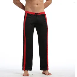 Men's Pants Casual Lounge Gym Active Sports Pyjama Sweatpants Side Striped Jogger Slim Bottoms Trousers
