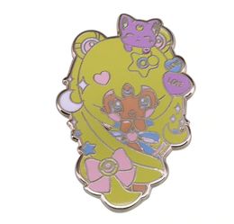 Chic Style Cute Tsukino Usagis Hard Enamel Pin Beautiful Cartoon Magical Girl Golden Brooch Jewelry Sailor Moons Anime Fans Gift2651515