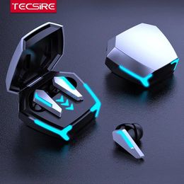 Headphones Tecsire M10 Gaming Earphone Bluetooth Wireless Earbuds TWS Stereo Bass Touch Control With Microphone