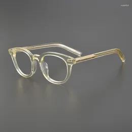 Sunglasses Frames Top Quality Handmade Acetate Eyeglasses Frame Vintage Men Optical Eyewear Japanese Design Prescription Glasses Women