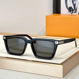 Sunglasses Original High Street Black Men Shades INS Fashion Square Sun Glasses Male Z1975 Hand Made Acetate Solar