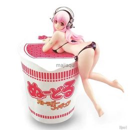 Action Toy Figures 13cm Supe Sonico Anime Figure Nitro Cartoon Figurines Two-dimensional Sexy Girl PVC Action Figure Noodle Stopper Japanese Dolls