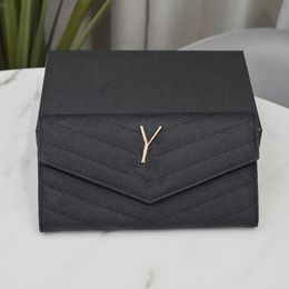 High quality men's and women's famous designer wallet Genuine Leather credit card Women's fashion style Clutch Bag Designer bags with box wallet 8093 HDMBAGS2024