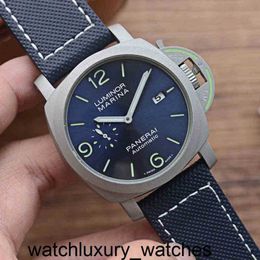 Panerais Mens 2024 for Luxury Mechanical Watches Wristwatch Carbon Fibre Composite Material of Replica Lumino Series Designer Watch