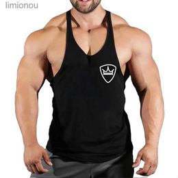 Men's Tank Tops Gym Tank Top Men Fitness Clothing Mens Bodybuilding Tank Tops Summer Gym Clothing for Male Sleeveless Vest Shirts Running ShirtL240124