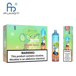 Original Fumot facotry Disposable Vape RandM Tornado 15000 Puffs Large Capacity screen display oil & power indicator Free Shipping 41 colors available
