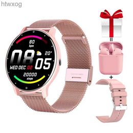 Smart Watches Smart Watches Women Custom Watchface Call Whatsapp Notification Real-Time Health Tracker IP67 Waterproof Men's Smartwatch 2021 YQ240125