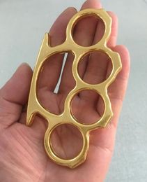 2024 Brass Knuckles Thickened Metal Finger Tiger Safety Defence Knuckle Duster Self-Defense Equipment Bracelet Pocket Edc Tool