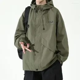 Men's Jackets Japanese Functional Camping Men Spring And Autumn Fashion Loose Oversized Work Hooded Jacket For Casual Versatile Clothing