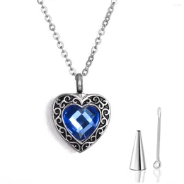 Pendant Necklaces Heart Cremation Jewellery For Ashes Stainless Steel Necklace Urn Women Keepsake Memorial