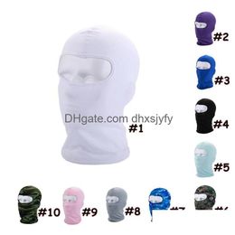 Cycling Caps Masks Riding Sunsn Respirator Sports Quick Drying Camouflage Color Face Mouth Er Adt Ear Muffs Sea Drop Delivery Outd Dh8Li