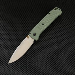 Outdoor BM 535 Folding Knife 3.24 "S30V Satin Plain Blade Polymer Handle Camping safety Defence Knives Self Defence tools 318