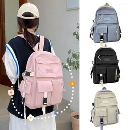 School Bags Canvas Backpack For Women With Capacity Students Use Travel Lightweight Waterproof Breathable Bag