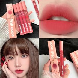 6 Colour Lipstick Velvet Matte Liquid Lip Stick Waterproof Rose Pink Lip Gloss Long Lasting Sexy Women Lip Tint Beauty Cosmetics 240119