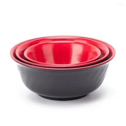 Bowls Melamine 5 Inch Twill Rice Bowl Restaurant Imitation Porcelain Fall Proof Eating Congee Soup Canteen Plastic Tableware