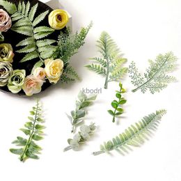 Faux Floral Greenery Artificial Leaves Fake Leaf Bulk For Crafts DIY Wedding Decoration Bouquet Flower Vine Centrepiece Christmas Garland Accessories YQ240125