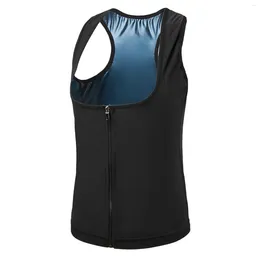 Yoga Outfit With Zipper Home Fitness Sauna Sweat Vest Exercise For Women Corset Tank Top Waist Trainer Body Shaper Weight Loss Multifunction