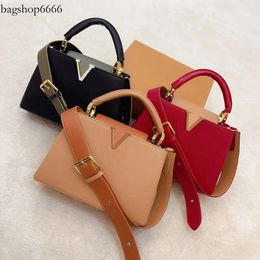 Designer Shoulder Capucines Fashion Women Tote Crossbody Handle Top Quality Large Capacity Fashionable Leather Bag 2024