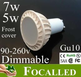 Aluminum Led Bulb 5w 7w Gu10 Mr16 Led Lamp Frost Cover warm cold white 3000k 4500k Led Spotlight 650lm replace 60w halogen 120 Bea4518108