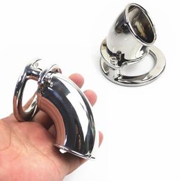 12 Sizes Cockrings Stainless Steel Device Cage Metal Cock Lock Penis Ring BDSM Toys for Men BB-586657444